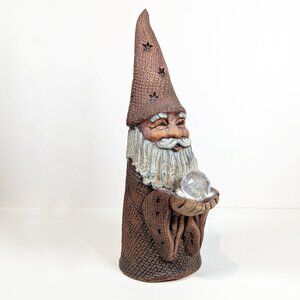 Windridge pottery Wizard with facetted Crystal Ball